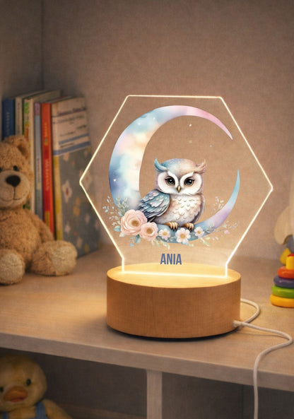 Lampka LED z plexi personalizowana – dekoracja pokoju dziecka #168