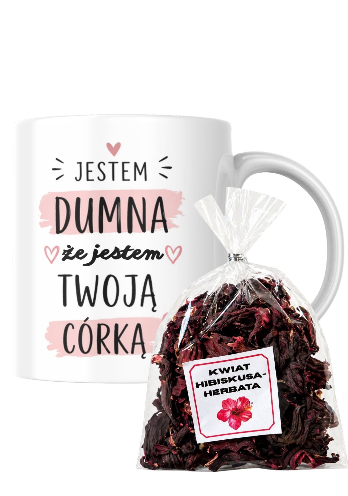 Zestaw na Dzień Mamy – kubek + herbata hibiskus #003