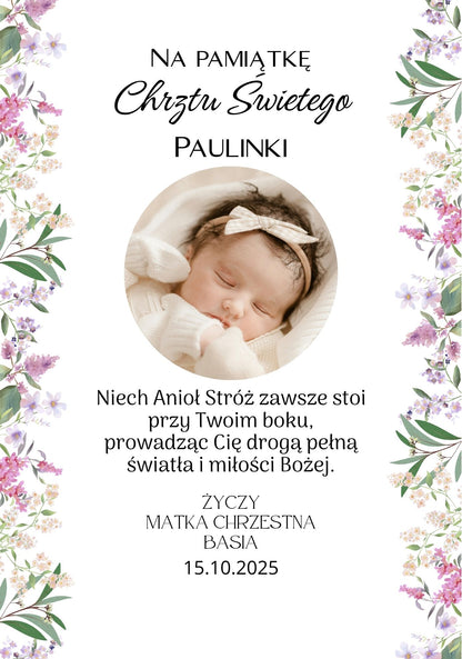 Statuetka Plexi, Chrzest - personalizowana #037